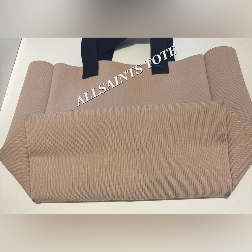 ALLSAINTS IZZY LARGE LOGO KNITTED TOTE BAG - Picture 11 of 16